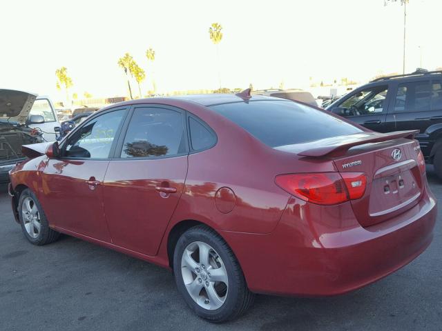 KMHDU46D99U659297 - 2009 HYUNDAI ELANTRA GL RED photo 3