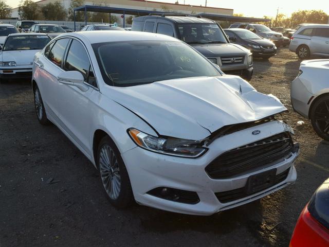 3FA6P0K95ER307372 - 2014 FORD FUSION TIT WHITE photo 1