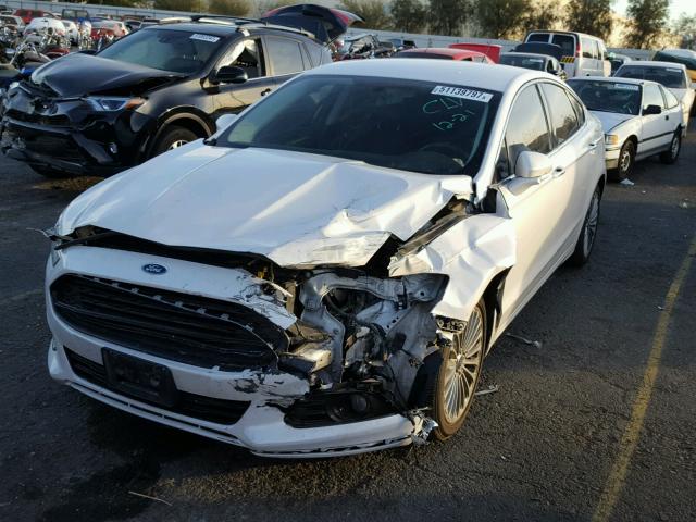 3FA6P0K95ER307372 - 2014 FORD FUSION TIT WHITE photo 2