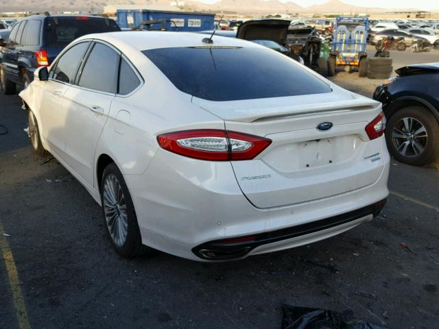 3FA6P0K95ER307372 - 2014 FORD FUSION TIT WHITE photo 3