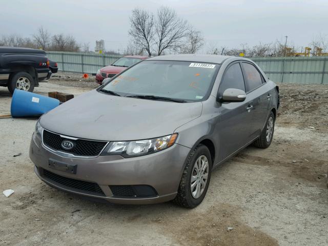 KNAFU4A24A5067594 - 2010 KIA FORTE EX SILVER photo 2