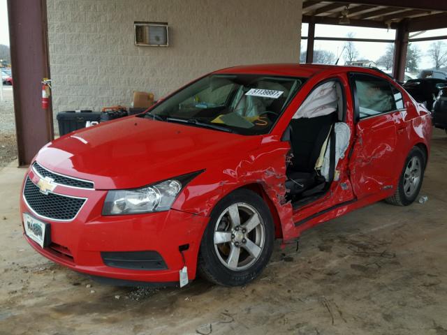 1G1PC5SBXE7143966 - 2014 CHEVROLET CRUZE LT RED photo 2