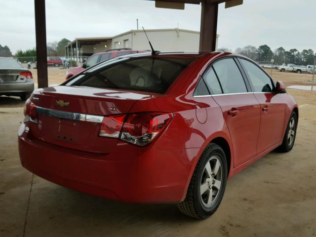 1G1PC5SBXE7143966 - 2014 CHEVROLET CRUZE LT RED photo 4