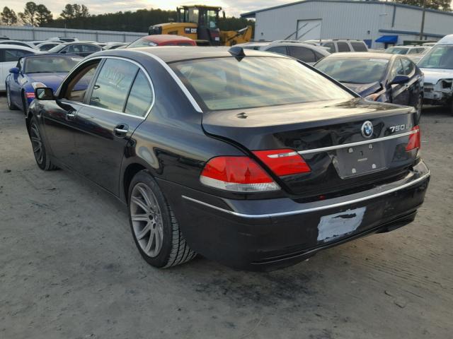 WBAHN83586DT39825 - 2006 BMW 750 LI BLACK photo 3