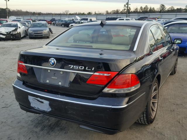 WBAHN83586DT39825 - 2006 BMW 750 LI BLACK photo 4