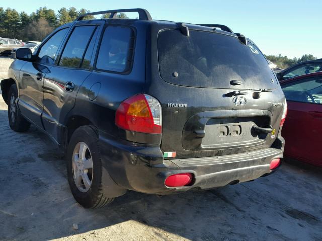 KM8SB12B53U449951 - 2003 HYUNDAI SANTA FE G BLACK photo 3