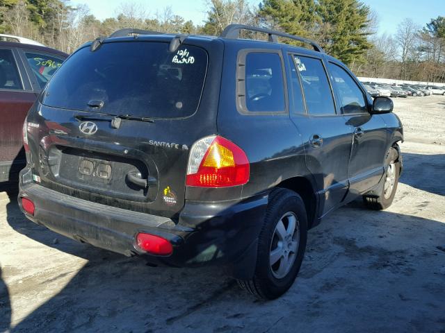 KM8SB12B53U449951 - 2003 HYUNDAI SANTA FE G BLACK photo 4