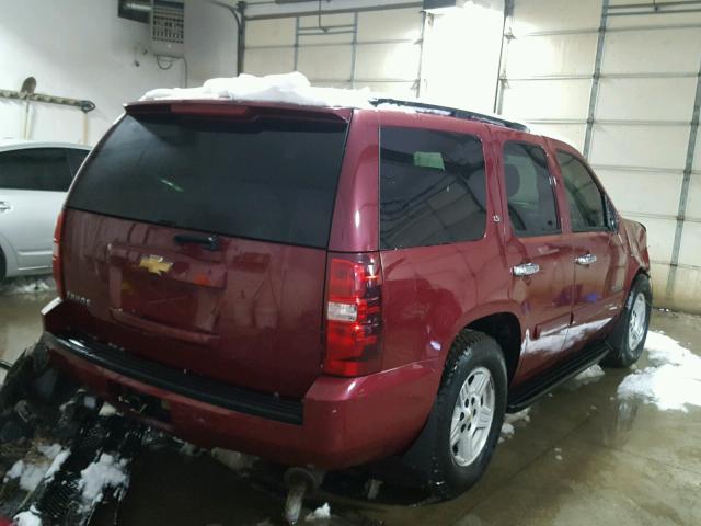 1GNFC13C57J278904 - 2007 CHEVROLET TAHOE C150 MAROON photo 4