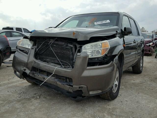 5FNYF18626B006666 - 2006 HONDA PILOT EX GRAY photo 2