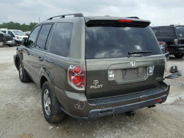 5FNYF18626B006666 - 2006 HONDA PILOT EX GRAY photo 3