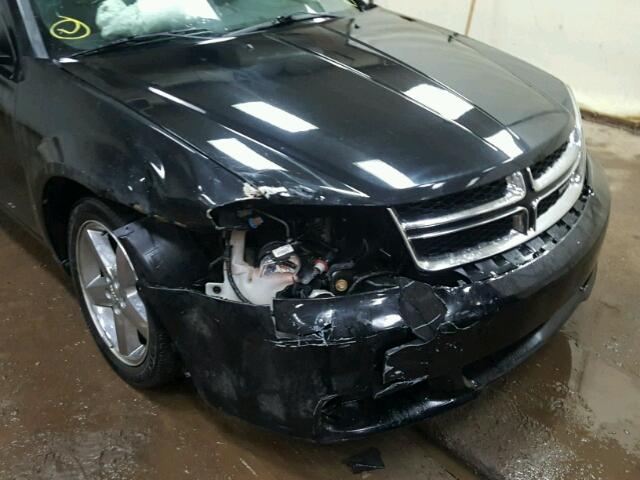1B3BD2FB4BN544297 - 2011 DODGE AVENGER LU BLACK photo 9