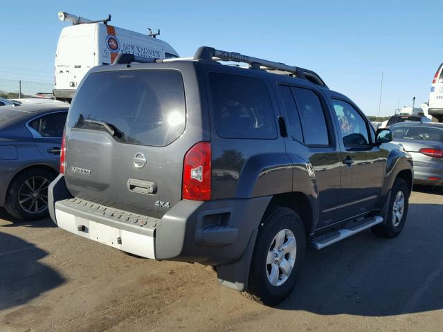 5N1AN0NW9AC511091 - 2010 NISSAN XTERRA OFF GRAY photo 4