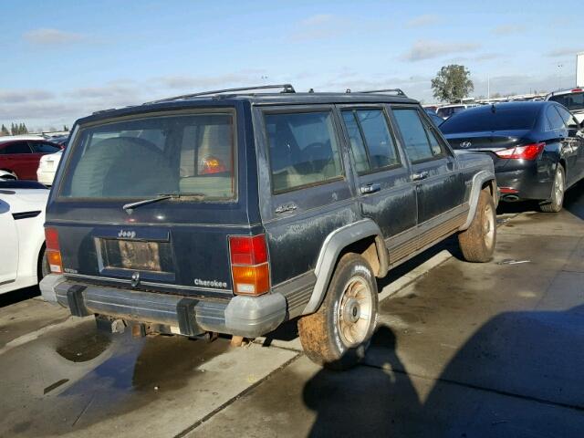 1J4FJ58L7KL608998 - 1989 JEEP CHEROKEE L GREEN photo 4