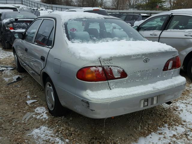 1NXBR12E2YZ404348 - 2000 TOYOTA COROLLA VE SILVER photo 3