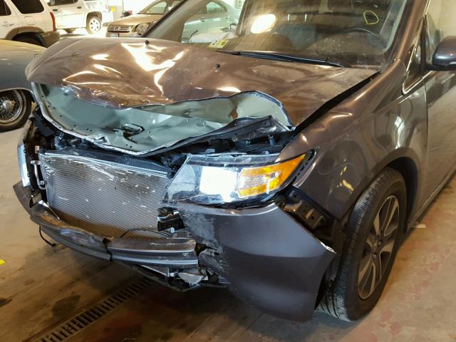5FNRL5H99HB013714 - 2017 HONDA ODYSSEY TO GRAY photo 9