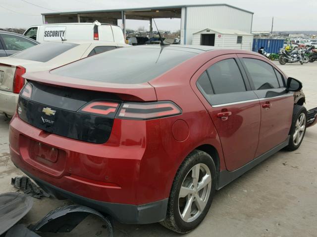 1G1RB6E43CU114421 - 2012 CHEVROLET VOLT RED photo 4