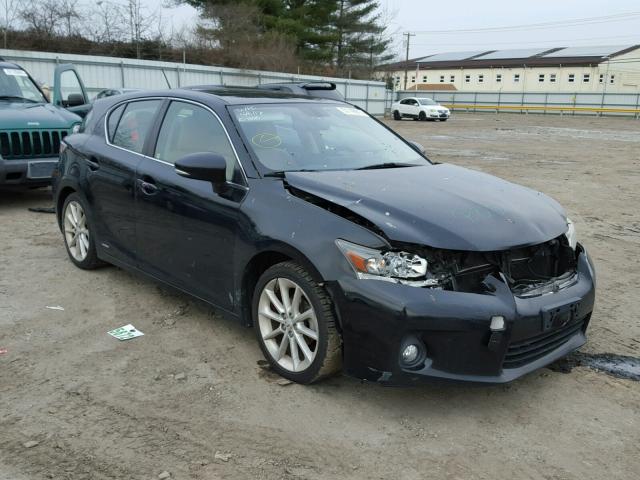 JTHKD5BH2C2065212 - 2012 LEXUS CT 200 BLACK photo 1