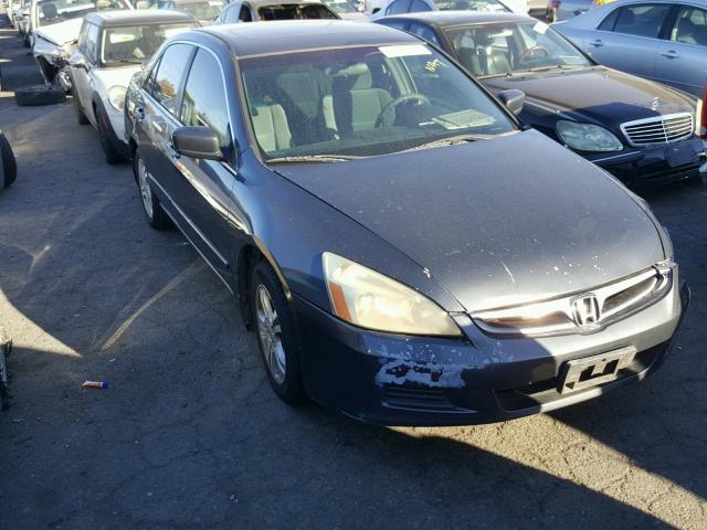 1HGCM56756A067247 - 2006 HONDA ACCORD EX GRAY photo 1