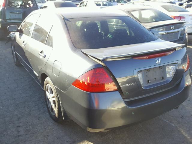 1HGCM56756A067247 - 2006 HONDA ACCORD EX GRAY photo 3