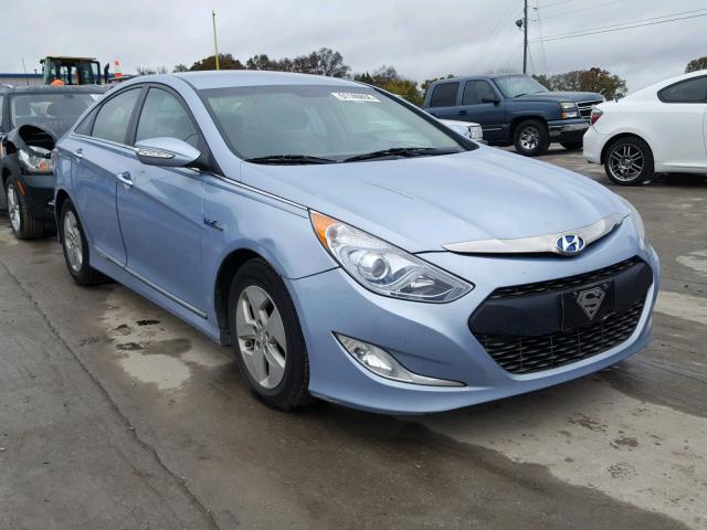 KMHEC4A44BA007161 - 2011 HYUNDAI SONATA HYB BLUE photo 1