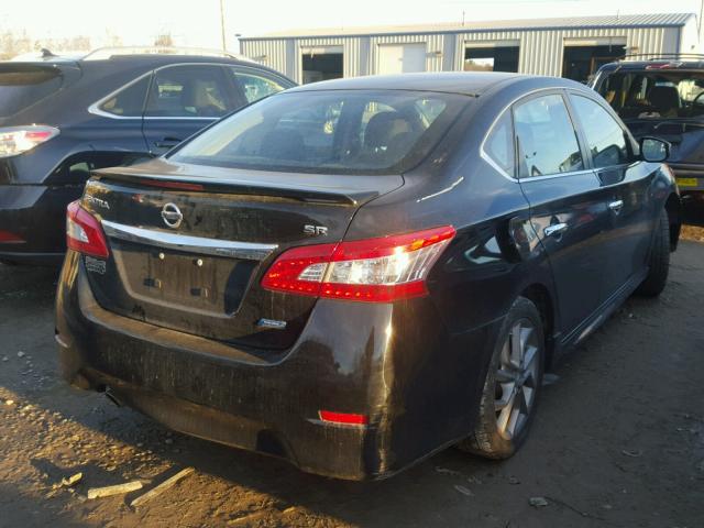 3N1AB7AP3DL737076 - 2013 NISSAN SENTRA S BLACK photo 4