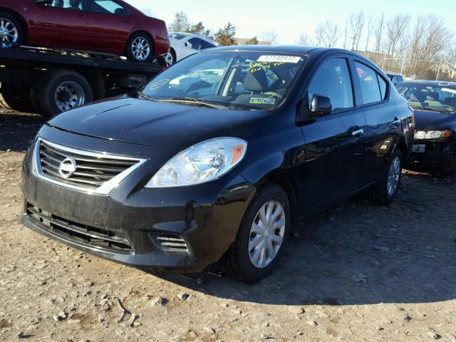 3N1CN7AP4DL880960 - 2013 NISSAN VERSA S BLACK photo 2