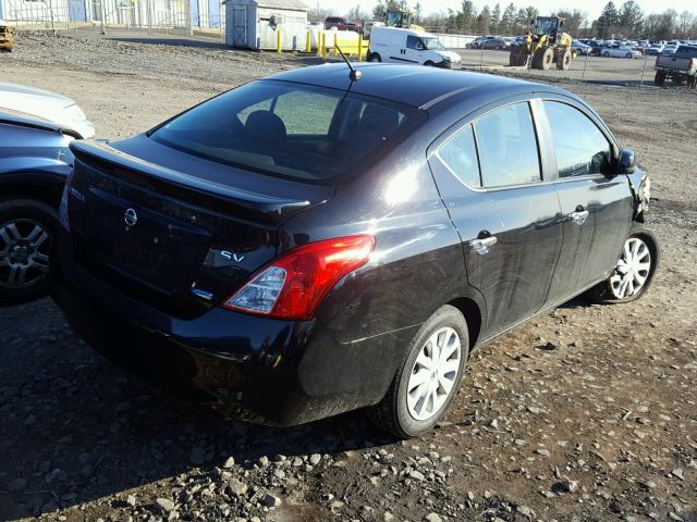 3N1CN7AP4DL880960 - 2013 NISSAN VERSA S BLACK photo 4