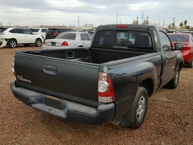 5TENX22N79Z655503 - 2009 TOYOTA TACOMA GREEN photo 4