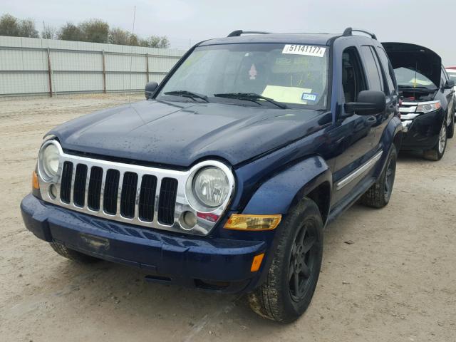 1J8GK58K45W519125 - 2005 JEEP LIBERTY LI BLUE photo 2