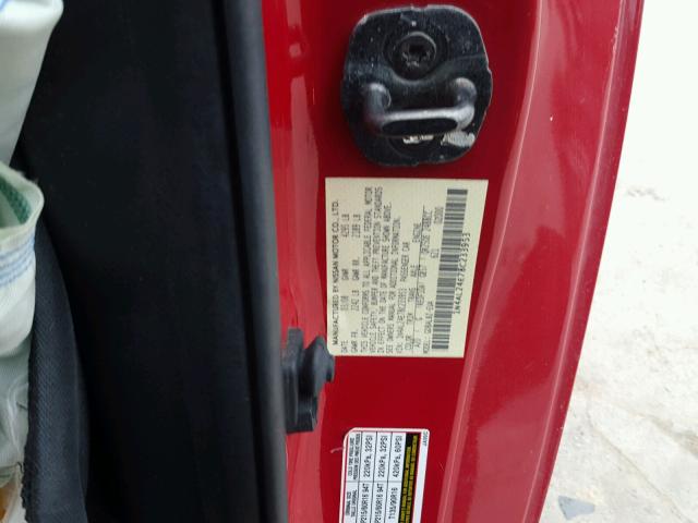 1N4AL24E78C233953 - 2008 NISSAN ALTIMA 2.5 RED photo 10