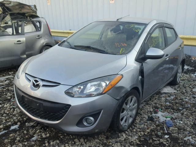 JM1DE1LZ8C0141793 - 2012 MAZDA MAZDA2 SILVER photo 2