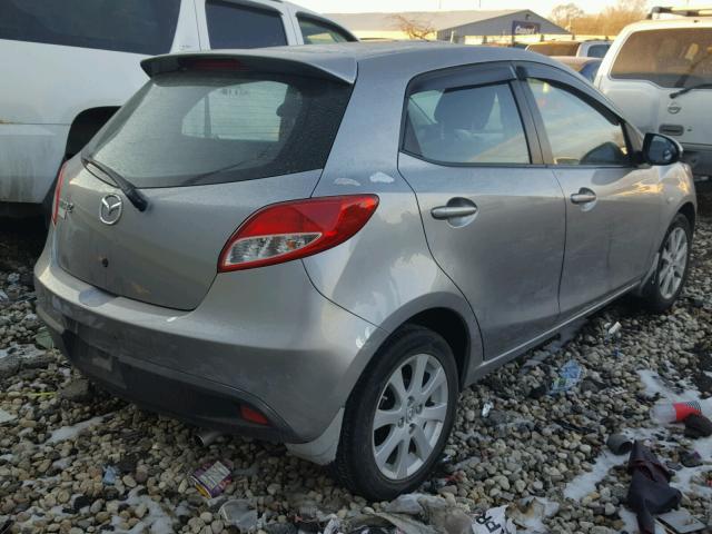 JM1DE1LZ8C0141793 - 2012 MAZDA MAZDA2 SILVER photo 4