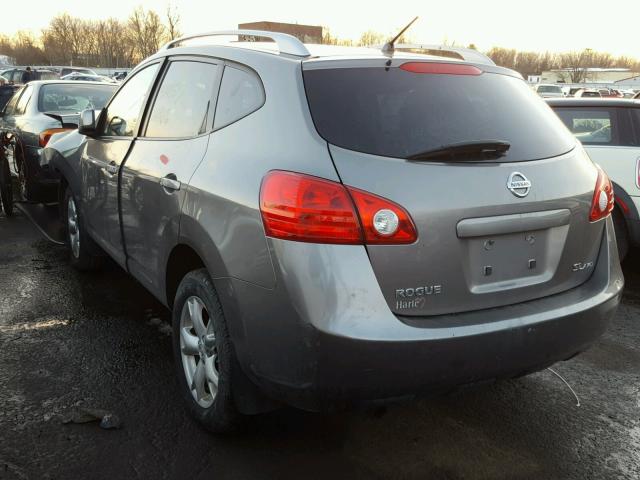 JN8AS58V38W400773 - 2008 NISSAN ROGUE S GRAY photo 3