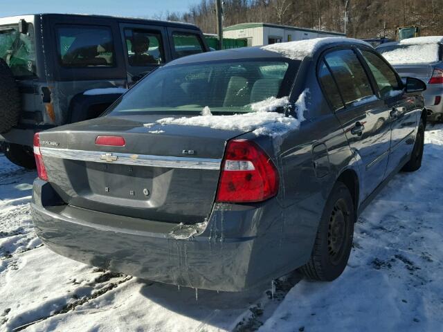 1G1ZS58F97F276622 - 2007 CHEVROLET MALIBU LS ნაცრისფერი ფოტო 4