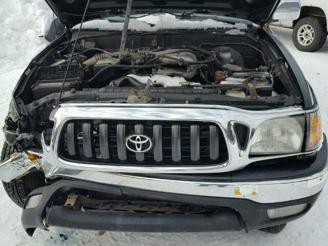 5TEHN72N12Z050737 - 2002 TOYOTA TACOMA DOU BLACK photo 7