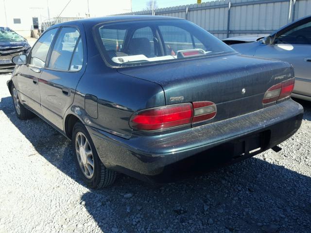 1Y1SK5280VZ435909 - 1997 GEO PRIZM LSI GREEN photo 3