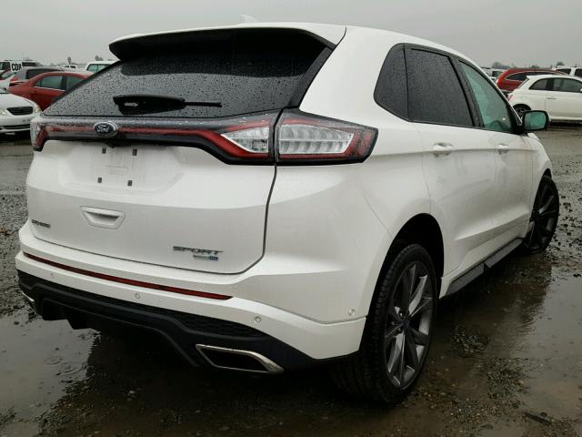 2FMPK4AP3GBB59272 - 2016 FORD EDGE SPORT WHITE photo 4