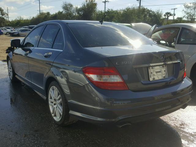 WDDGF54X89R061922 - 2009 MERCEDES-BENZ C 300 CHARCOAL photo 3