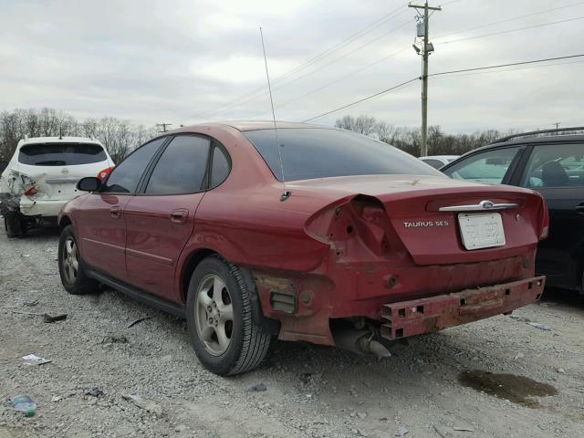 1FAFP55U33A207016 - 2003 FORD TAURUS SES MAROON photo 3