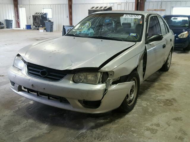 1NXBR12E81Z424349 - 2001 TOYOTA COROLLA CE GRAY photo 2