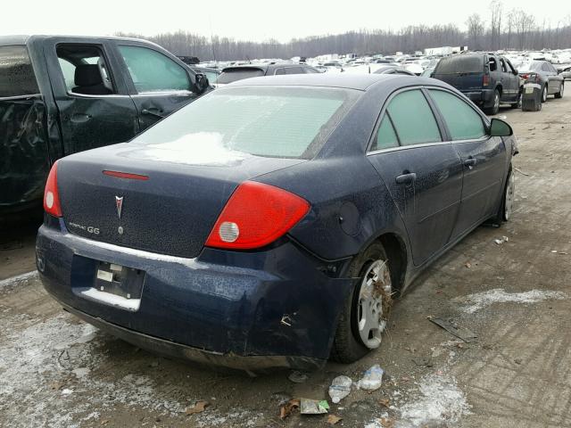 1G2ZF57B984277118 - 2008 PONTIAC G6 VALUE L BLUE photo 4