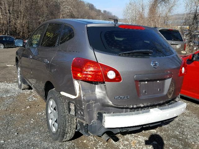 JN8AS5MT9AW015955 - 2010 NISSAN ROGUE S GRAY photo 3