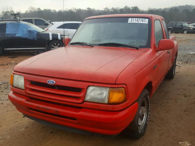 1FTCR14U7RPB02308 - 1994 FORD RANGER SUP RED photo 2