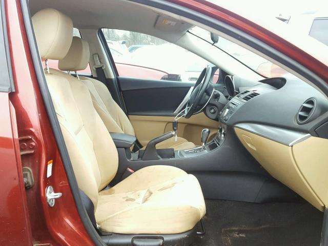 JM1BL1S66A1135583 - 2010 MAZDA 3 S BURGUNDY photo 5