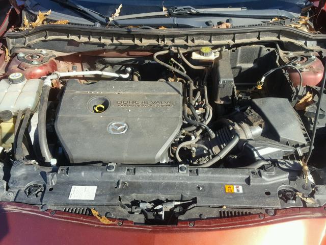 JM1BL1S66A1135583 - 2010 MAZDA 3 S BURGUNDY photo 7