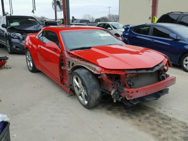 2G1FB1E36E9214722 - 2014 CHEVROLET CAMARO LT RED photo 1