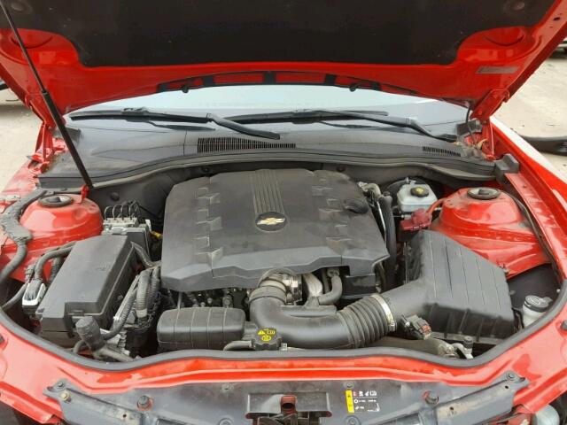 2G1FB1E36E9214722 - 2014 CHEVROLET CAMARO LT RED photo 7