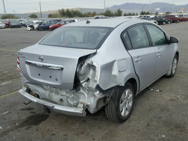 3N1AB6APXAL637319 - 2010 NISSAN SENTRA 2.0 SILVER photo 4