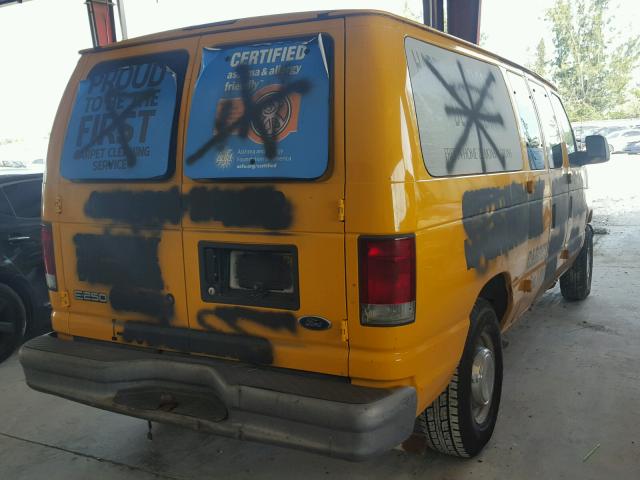 1FTNE24LX5HA12172 - 2005 FORD ECONOLINE YELLOW photo 4