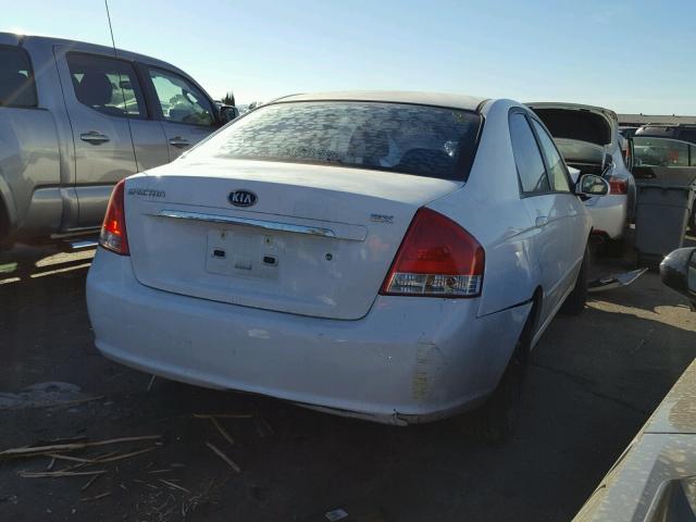 KNAFE222995668284 - 2009 KIA SPECTRA EX WHITE photo 4